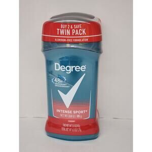Degree Men Original Deodorant 48-Hour Intense Sport Deodorant 3 oz Twin Pack